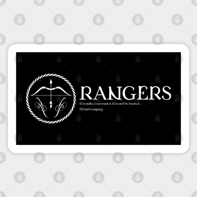 Rangers Character Class TRPG Tabletop RPG Gaming Addict Sticker by dungeonarmory